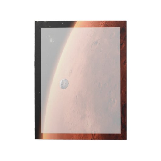 Mars Science Laboratory nadert Mars. Notitieblok (Linkerzijde)