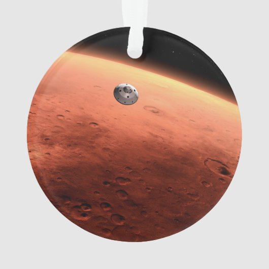 Mars Science Laboratory nadert Mars. Ornament (achterkant)