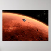 Mars Science Laboratory nadert Mars. Poster (Voorkant)