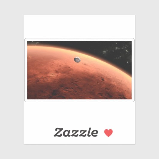 Mars Science Laboratory nadert Mars. Sticker (Vel)