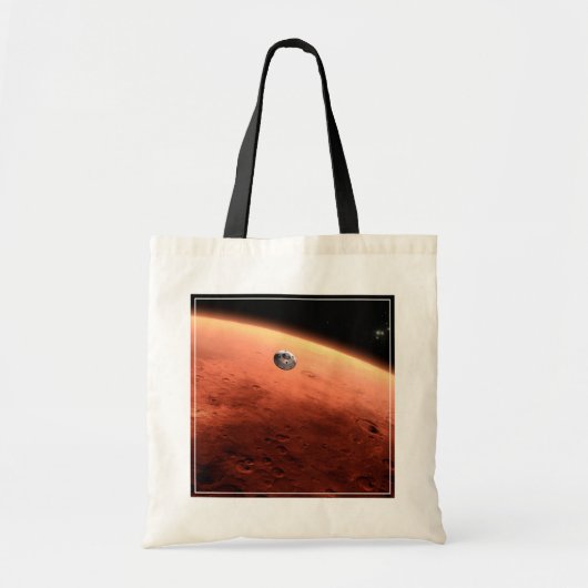 Mars Science Laboratory nadert Mars. Tote Bag (Voorkant)