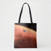 Mars Science Laboratory nadert Mars. Tote Bag (Voorkant)