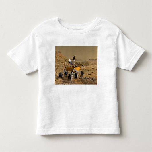 Mars Science Laboratory reist nabij een canyon Kinder Shirts (Voorkant)