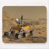 Mars Science Laboratory reist nabij een canyon Muismat (Voorkant)