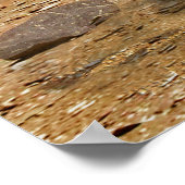 Mars Science Laboratory reist nabij een canyon Poster (Hoek)