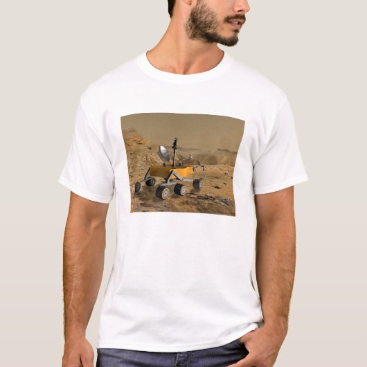 Mars Science Laboratory reist nabij een canyon T-shirt (Voorkant)