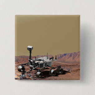 Mars Science Laboratory Vierkante Button 5,1 Cm