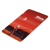 Mars Sciencefiction vintage reisposter Magneet (Linkerzijde)