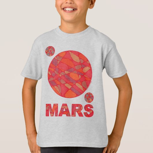 Mars Shirt Red Planet Art (Voorkant)