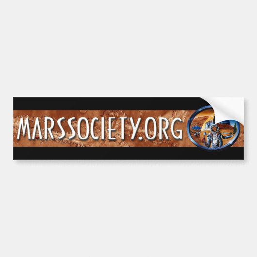 Mars Society Bumpersticker (Voorkant)