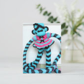 Mars Sock Monkey Post Card - Isis Briefkaart (Staand voorkant)