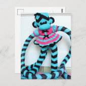 Mars Sock Monkey Post Card - Isis Briefkaart (Voorkant / Achterkant)