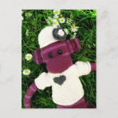 Mars Sock Monkey Post Card - Stella Briefkaart (Voorkant)