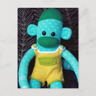 Mars Sock Monkey Post Card - Stuart Briefkaart