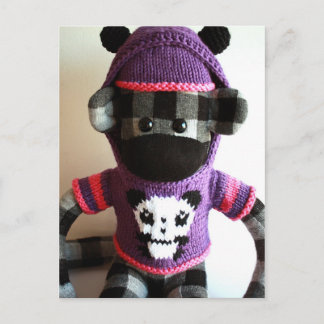 Mars Sock Monkey Post Card - Yuki Briefkaart