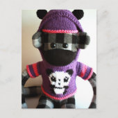 Mars Sock Monkey Post Card - Yuki Briefkaart (Voorkant)