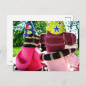 Mars Sock Monkey Post Kaart - Verjaardag (Voorkant / Achterkant)