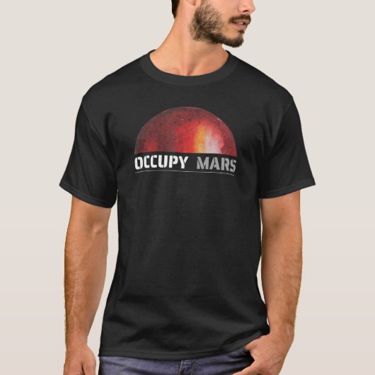Mars Space Explorer Science Nerd Occupy Mars Shirt (Voorkant)