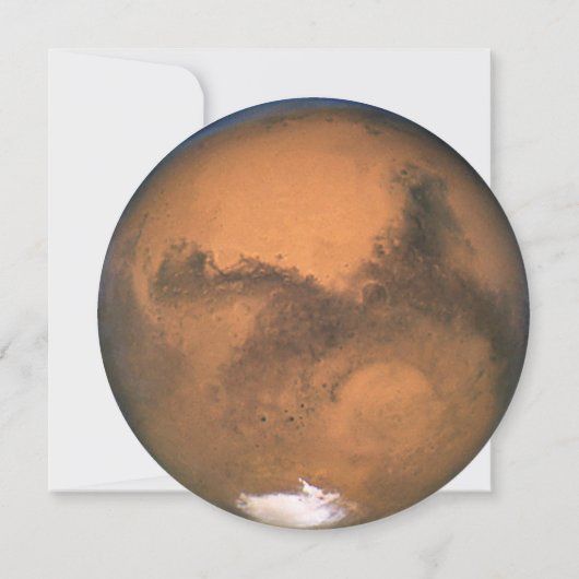 Mars, Space Shuttle Verjaardagsfeest Kaart (Achterkant)