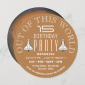 Mars, Space Shuttle Verjaardagsfeest Kaart (Voorkant / Achterkant)