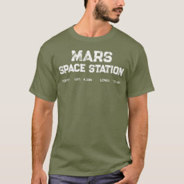 Mars Space Station Vintage Logo T-Shirt