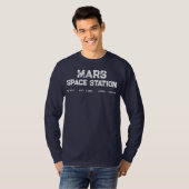 Mars Space Station Vintage Logo T-shirt (Voorkant volledig)