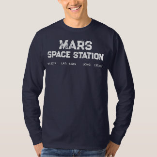Mars Space Station Vintage Logo T-shirt