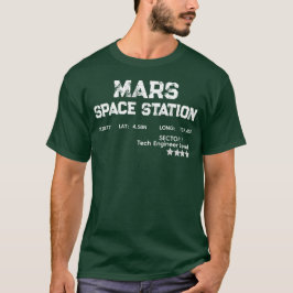 Mars Space Station Vintage Logo T-shirt