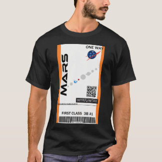 Mars Space Ticket T-shirt