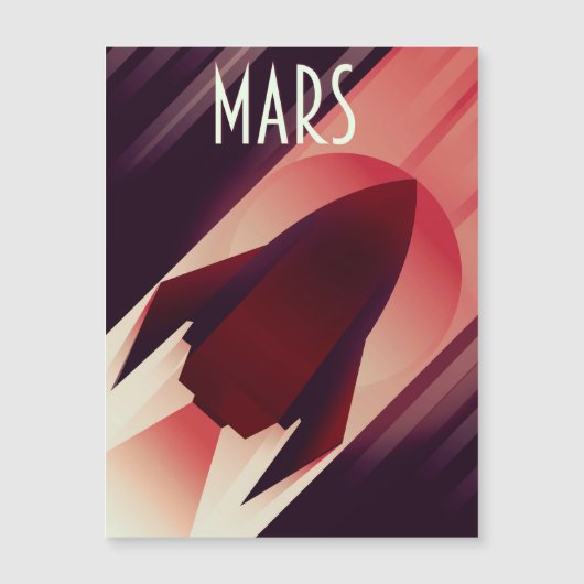 Mars-staartwart Deco-ruimtekunst (Voorkant)