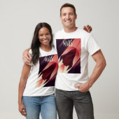 Mars Sterrenschip Art Deco Ruimte Kunst T-shirt (Unisex)
