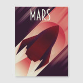 Mars Sterrenschip Art Deco Ruimtekunst (Voorkant)