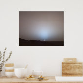 Mars Sunset van de Spirit bij de Crater Gusev Poster (Keuken)