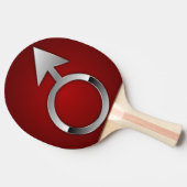 Mars-symbool Tafeltennisbatje (Zijkant)