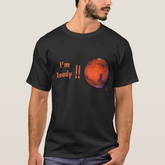 Mars T-Shirt — Ik ben klaar!! (Voorkant)