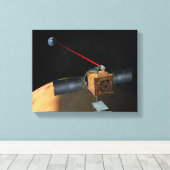 Mars Telecommunicatieorbiter Canvas Afdruk (Insitu (Houten vloer))