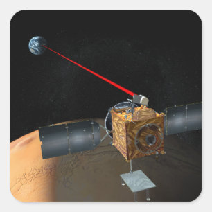 Mars Telecommunicatieorbiter Vierkante Sticker