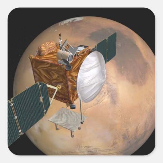 Mars Telecommunication Orbiter 2 Vierkante Sticker (Voorkant)