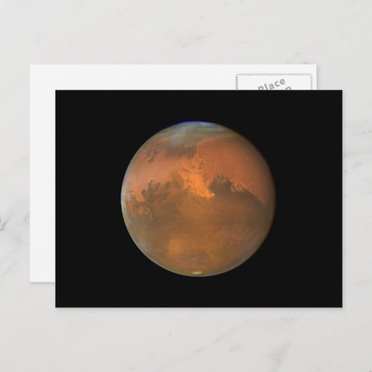 Mars (Telescoop Hubble) Briefkaart (Voorkant / Achterkant)
