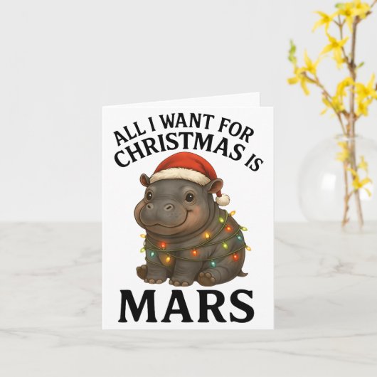 Mars The Hip Christmas Baby Hip Mars Viral Pygmy H Kaart (Gele Bloem)