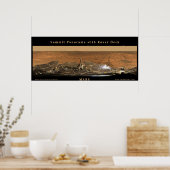 Mars-top Panorama met Rover Deck Poster (Keuken)