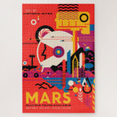 Mars Tourist Poster Legpuzzel (Verticaal)