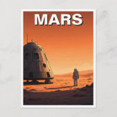 Mars Travel Briefkaart (Voorkant)