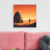 Mars Travel Canvas Afdruk (Insitu (Woonkamer))
