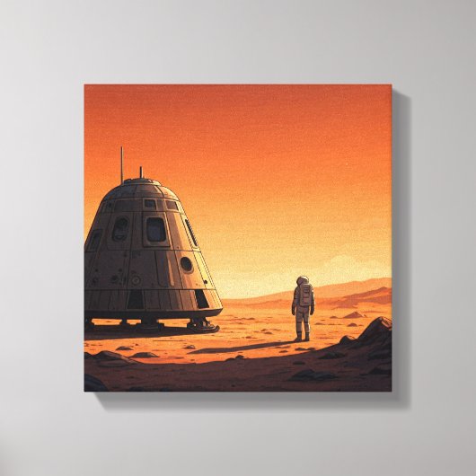 Mars Travel Canvas Afdruk (Voorkant)