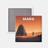 Mars Travel Magneet (Voorkant / Achterkant)