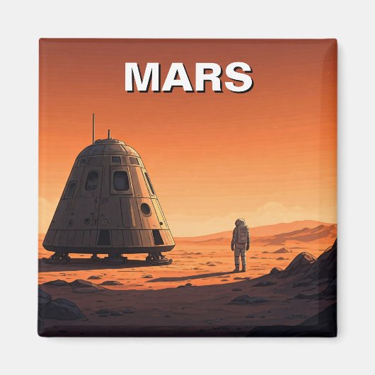 Mars Travel Magneet (Voorkant)