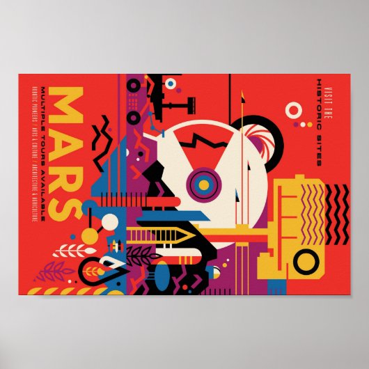 Mars Travel Poster (Voorkant)