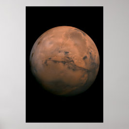 Mars - Valles Marineris - NASA Ruimte Astronomie Poster