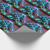 Mars van de Neon Schildpadden Cadeaupapier (Hoek)